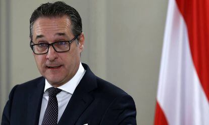 El vicecanciller austriaco, Heinz-Christian Strache, el pasado febrero en Viena.