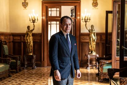 Arturo Herrera después de una entrevista en Palacio Nacional, el 1 de julio.