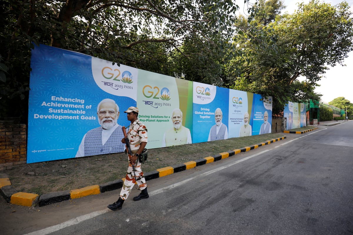 Narendra Modi, una imagen omnipresente en las calles de Nueva Delhi | Internacional