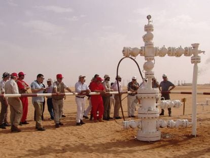 Pozo petrolífero de Repsol en Libia