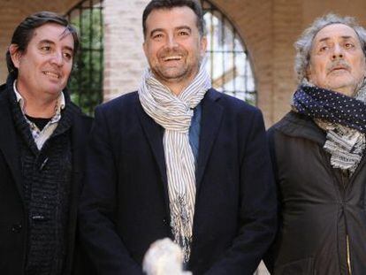 Luis Garc&iacute;a Montero, Antonio Ma&iacute;llo y Jos&eacute; Chamizo. 