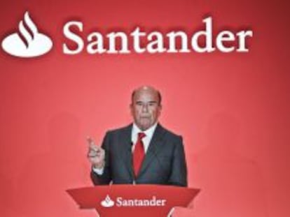 El presidente del Banco Santander, Emilio Bot&iacute;n. 