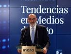 Fernando Abril-Martorell, presidente de Indra, este jueves, en Madrid.