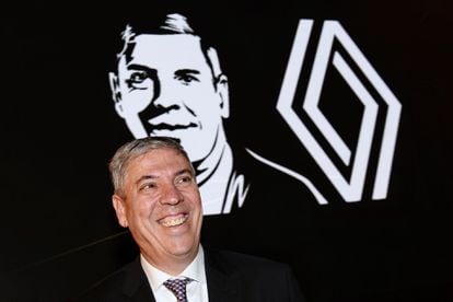 José Vicente de los Mozos durante un acto de reconocimiento celebrado en Valladolid, tras dejar la dirección de la empresa automovilística Renault después de 43 años.