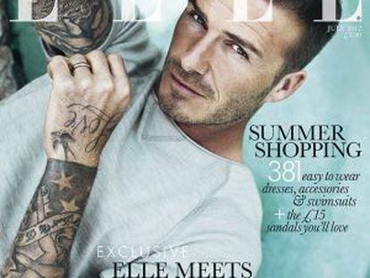 David Beckham, en la portada de la edición de julio de 'Elle UK'