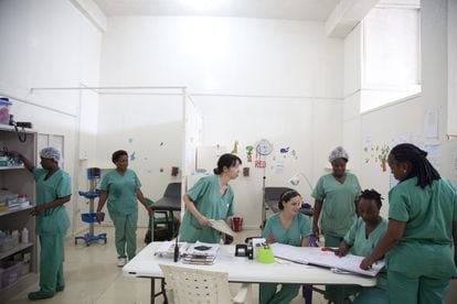 Una de las consultas del Hospital infantil en Monrovia, también conocido como Hospital Bardnesville Junction.