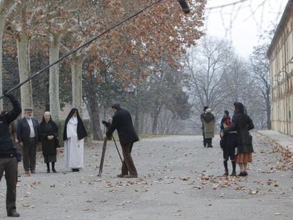 Rodaje de &#039;Olor de col&ograve;nia&#039; en la Colonia Vidal de Puig-reig. 