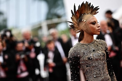 French singer Bilal Hassani in Cannes.