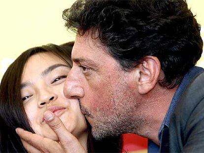 La actriz Tai Ling y el actor Sergio Castellitto, en Venecia.
