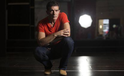 Antonio Banderas, el pasado lunes, en Málaga.