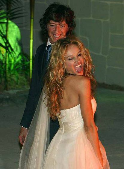 Paulina Rubio y Nicolás Vallejo-Nágera, tras su boda.