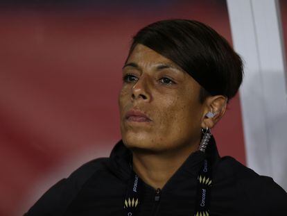 Maribel Domínguez, la extrenadora sub 20 de la selección mexicana femenina, el 7 de febrero de 2020, en California.