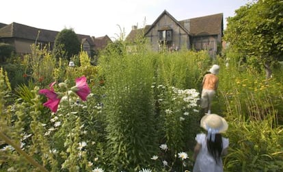 Jard&iacute;n de la casa natal de Shakespeare en Startford-upon-Avon.