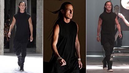 Rick Owens

Otro fanático del negro que apuesta por llevarlo en camisetas sin manga y calzado deportivo abotinado. Sin este color por bandera y su melena a juego, el californiano no sería el mismo.