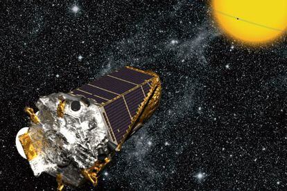 Ilustraci&oacute;n del telescopio `Kepler&acute; de la NASA. 