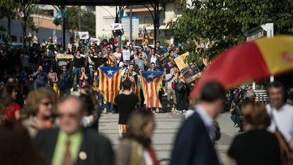 Una protesta independentista, en una imagen de archivo.