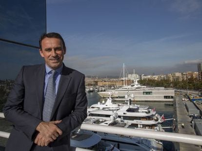 El conseller delegat de Salamanca Group, Martin Bellamy, ahir al Port Vell de Barcelona.