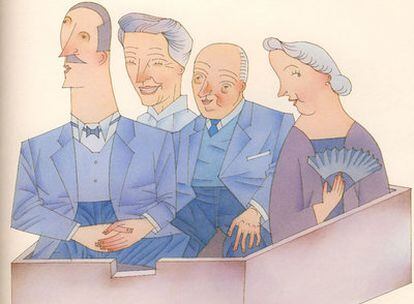 Dibujo de Miguel Calatayud, premio Nacional de Ilustración 2009, para <i>Libro de las M'Alicias</i> (Kalandraka).