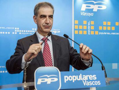 El portavoz del PP vasco ofrece un acuerdo de estabilidad presupuestaria al Gobierno de I&ntilde;igo Urkullu (PP)
