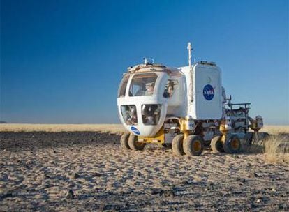 Prototipo del Rover Eléctrico Lunar que está desarrollando la NASA.