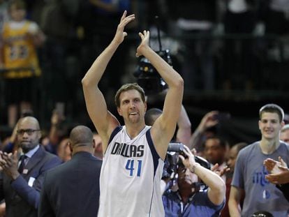 Nowitzki, tras el partido ante los Lakers.