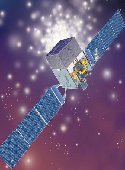 Ilustración del observatorio espacial de rayos gamma 'Fermi'