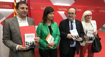 Germán Rodríguez, Leire Pajín, Miquel Iceta y Esther Piqueras.