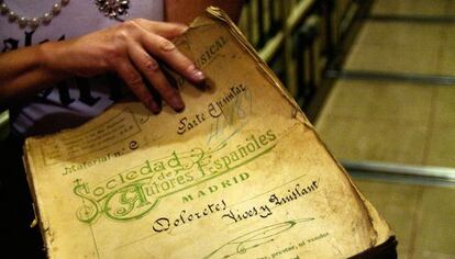 El documento original de la zarzuela ‘Doloretes’, de Vives y Quislant, de 1901.