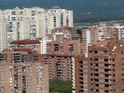 Vista de unas viviendas en Madrid. 