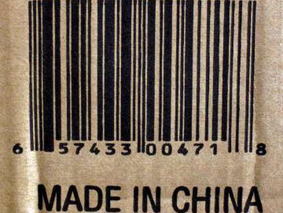 Etiqueta de &lsquo;Made in China&rsquo;.