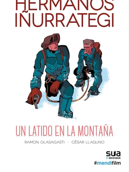 Portada del cómic 'Hermanos Iñurrategi. Un latido en la montaña'