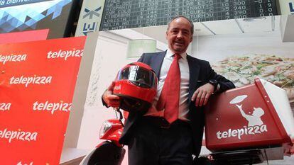 Pablo Juantegui en la salida a Bolsa de Telepizza.