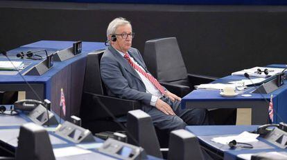 Jean-Cleaude Juncker, presidente de la Comisi&oacute;n Europea, la semana pasada en Estrasburgo.