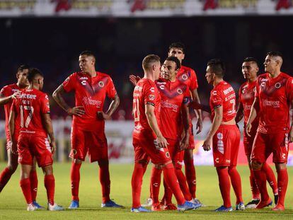 Los jugadores del Veracruz, en agosto pasado.