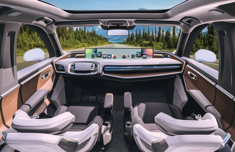 Propuesta de cabina de coche autónomo de Faurecia.