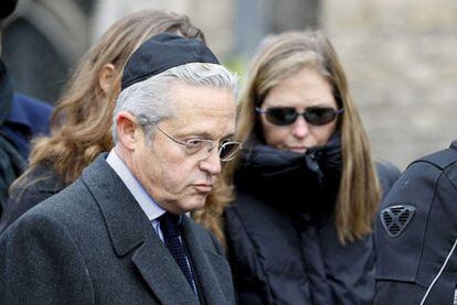 Guy Wildenstein en el funeral de su madrastra en noviembre.