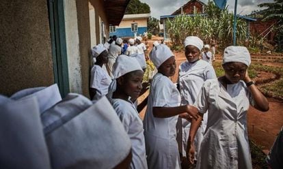 Estudiantes de enfermería en Butembo, República Democrática del Congo.