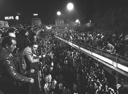 Manifestación tras el 23-F.