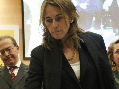 Flavia Rodr&iacute;guez Ponga, jurando su cargo como directora general de Seguros y Fondos de Pensiones (DGSFP).