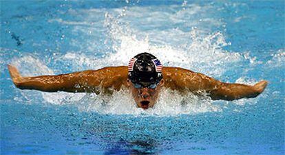 Michael Phelps, en la final de 400 metros estilos.