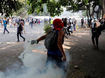 Revueltas en Caracas (Venezuela) el pasado 1 de mayo.