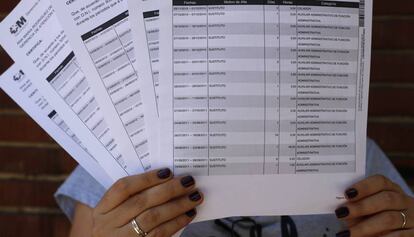 Beatriz Sánchez muestra los últimos cinco años de su historia laboral.