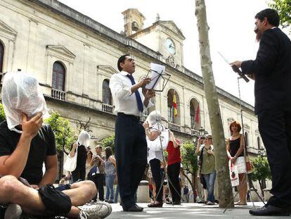 Acto electoral en Sevilla