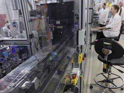 F&aacute;brica Bosch de componentes electr&oacute;nicos en su planta de Madrid.                                   