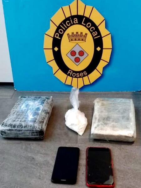 La policía interviene 2,3 kilos de cocaína en Roses.