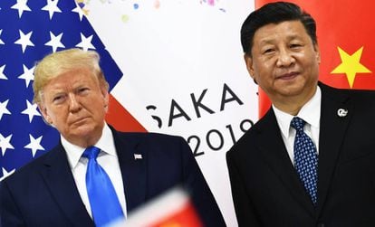 Los presidentes Donald Trump y Xi Jinping, en junio pasado. 