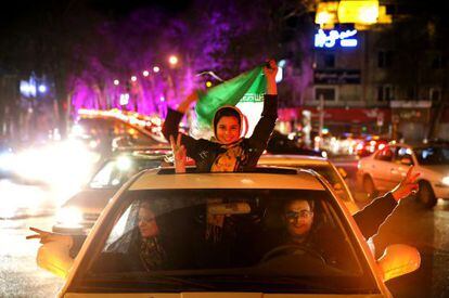 Els iranians celebren l&#039;acord nuclear.