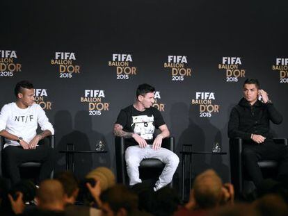 Neymar, Messi i Cristiano, a Zuric.