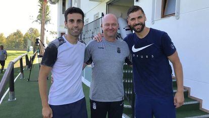 Susaeta, Pepe Mel y Fernando Llorente, en Marbella. © Instagram Pepe Mel