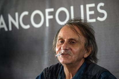 El escritor Michel Houellebecq, en la edición de 2019 del festival de música francés Francofolies.